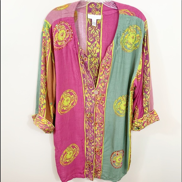 Soft Surroundings Sweaters - Soft Surroundings beaded/floral cardigan